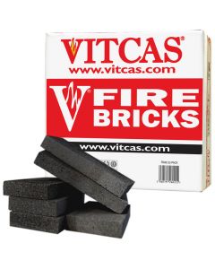 VITCAS Ladrillos refractarios-6 Negros para Estufas y Chimeneas - VITCAS