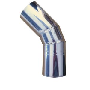 Codo de 45 grados de acero inoxidable para chimenea