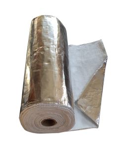 Manta aislante de fibra de vidrio con aluminio para chimeneas