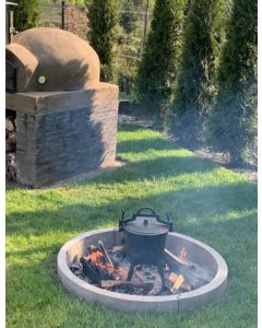 Brasero de hormigón para exterior | Pozo de fuego de leña