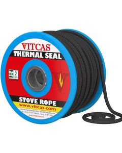 Cuerda térmica negra blanda de fibra de vidrio