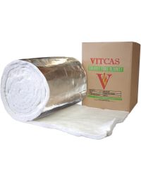 Manta aislante biosoluble con lámina de aluminio 