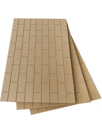 Placa de vermiculita refractaria y aislante con diseño de ladrillo