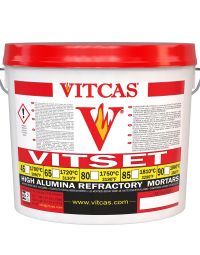 Vitset 90 Mortero refractario premezclado de alta alúmina 1860°C