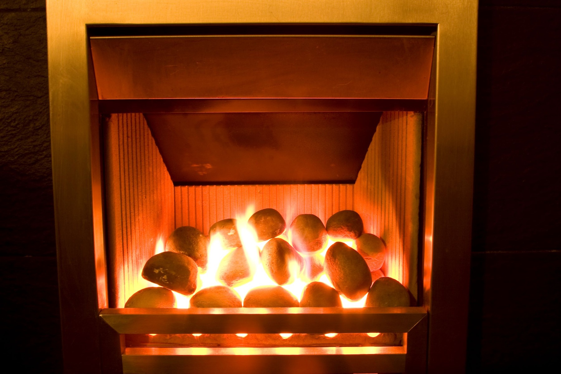 Carbones para chimenea de gas